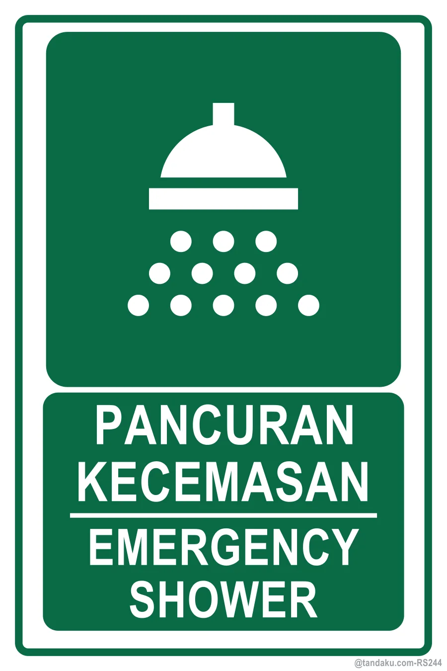 EMERGENCY SHOWER — BM + EN