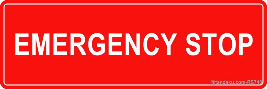 EMERGENCY STOP — English