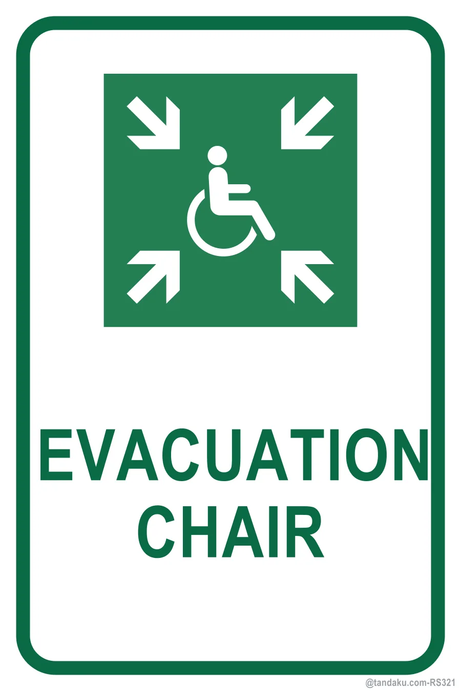 EVACUATION CHAIR — English