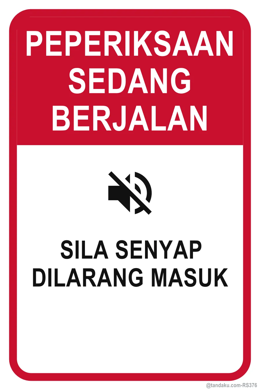 EXAMINATION IN PROGRESS — Bahasa Malaysia