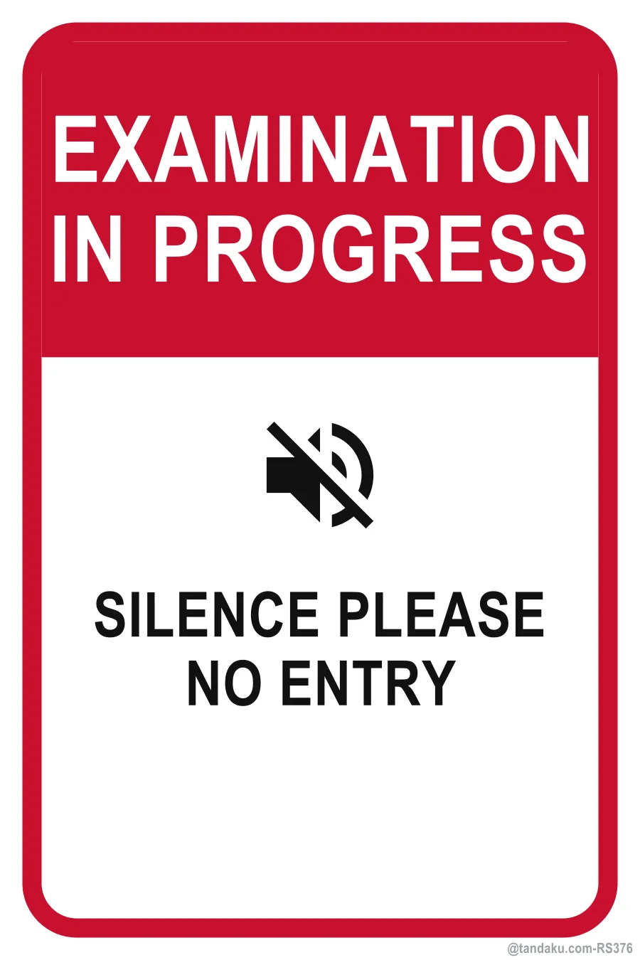 EXAMINATION IN PROGRESS — English