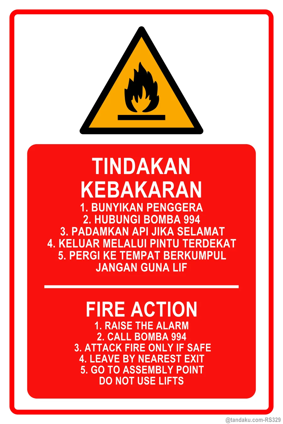 FIRE ACTION — BM + EN