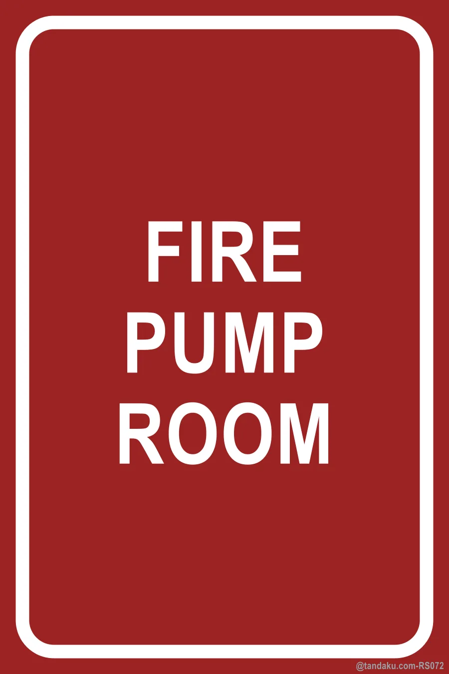 FIRE PUMP ROOM — English