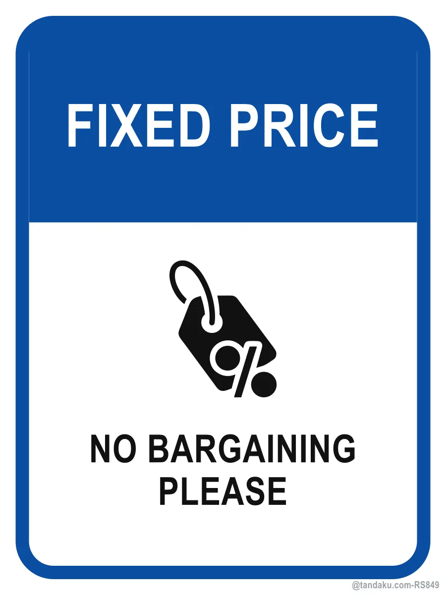 FIXED PRICE — English