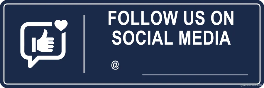FOLLOW US ON SOCIAL MEDIA — English