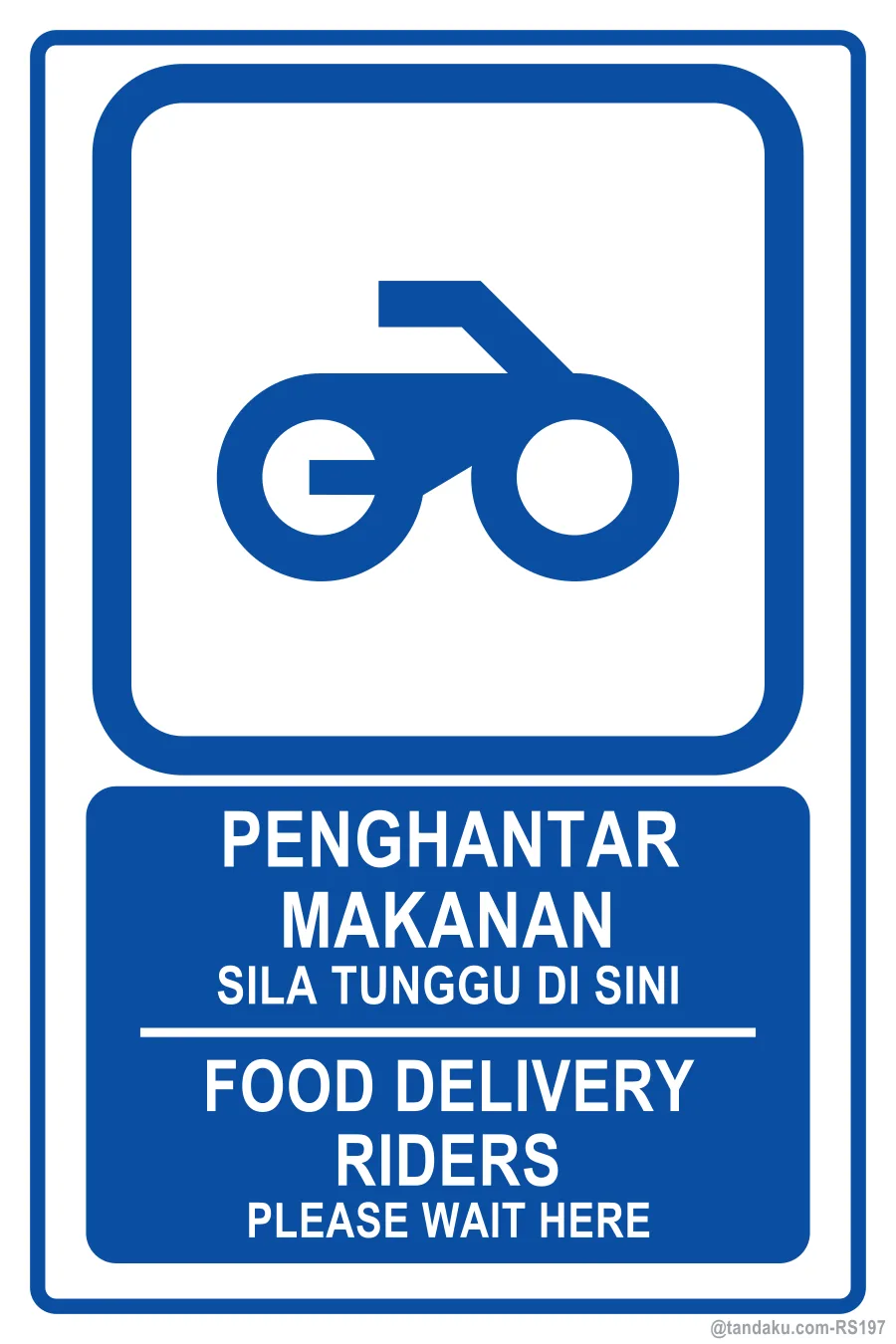 Food Delivery Riders Wait Here