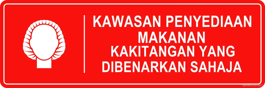 FOOD PREPARATION AREA — Bahasa Malaysia