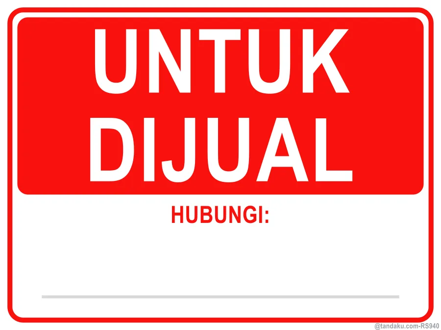 FOR SALE — Bahasa Malaysia