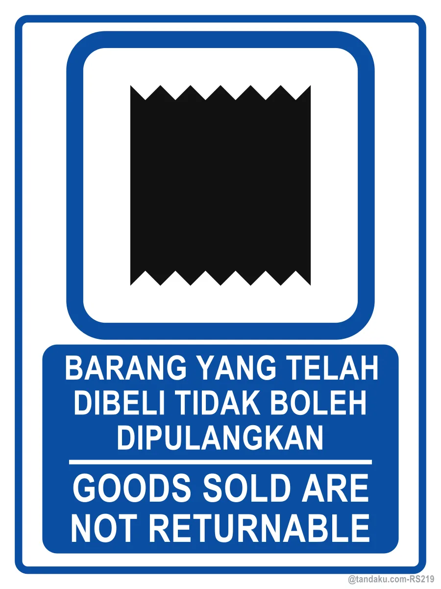 Goods Sold Not Returnable
