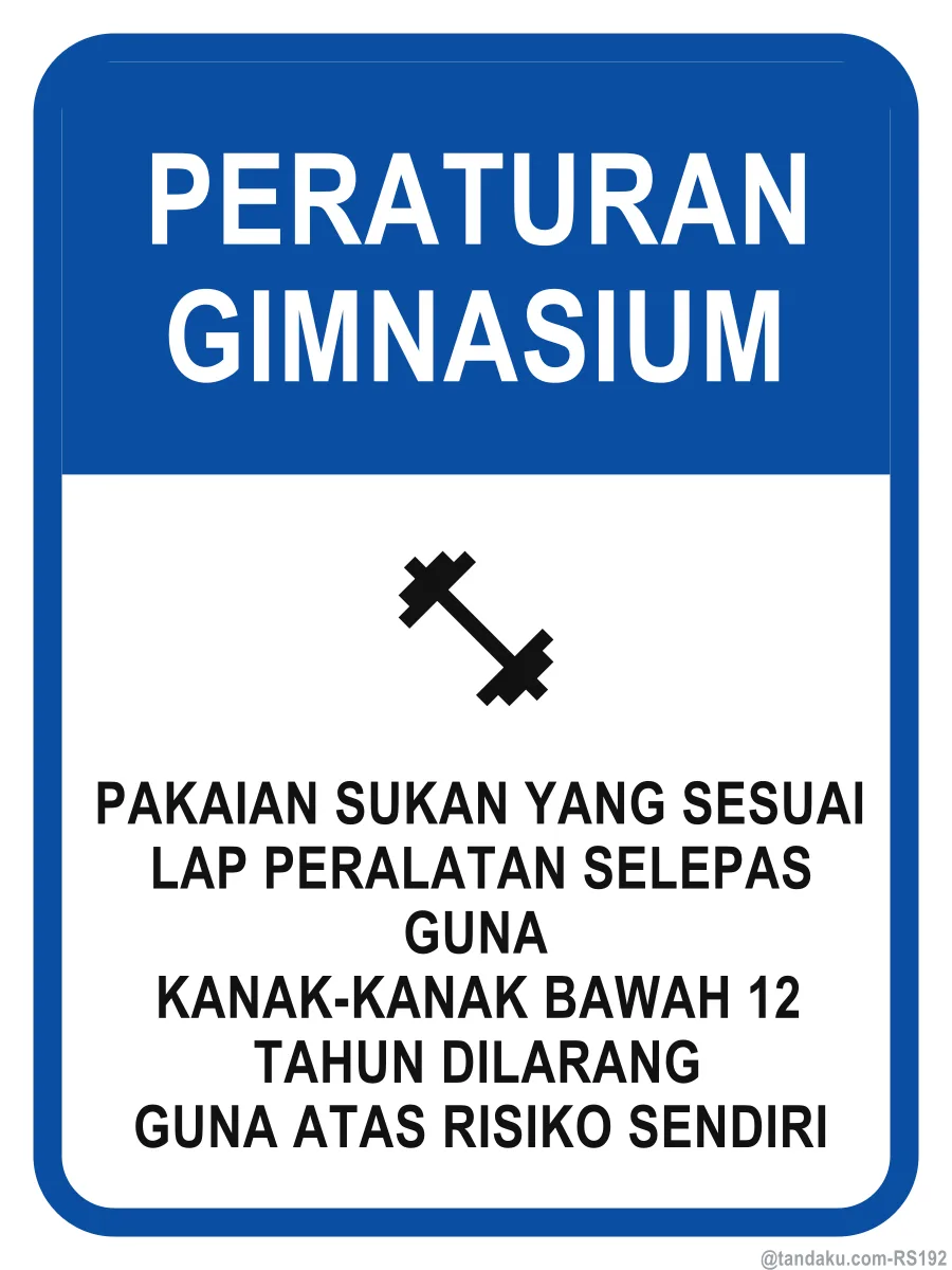GYM RULES — Bahasa Malaysia