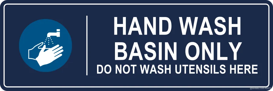 HAND WASH BASIN ONLY — English