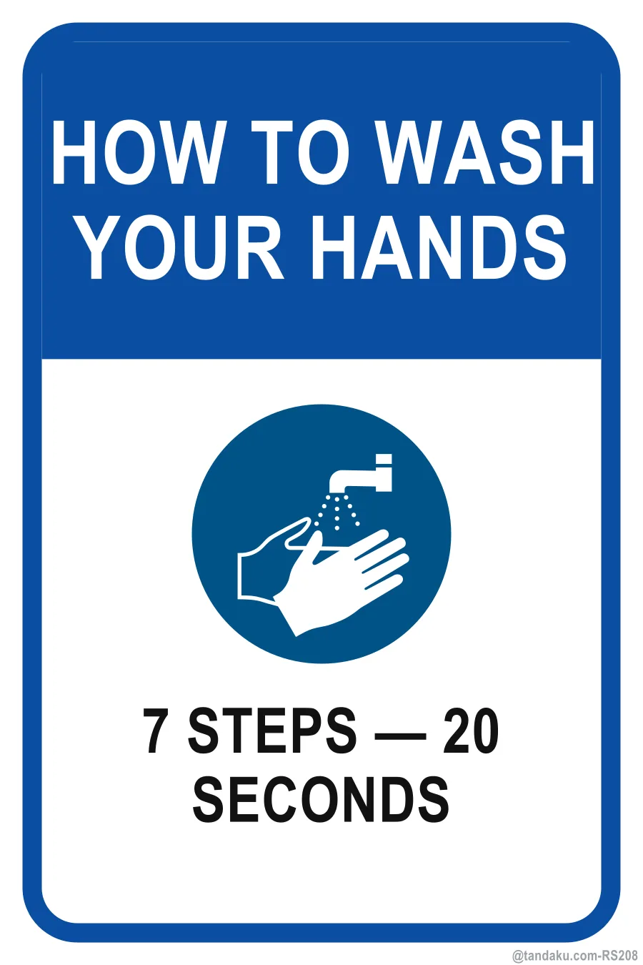 HOW TO WASH YOUR HANDS — English