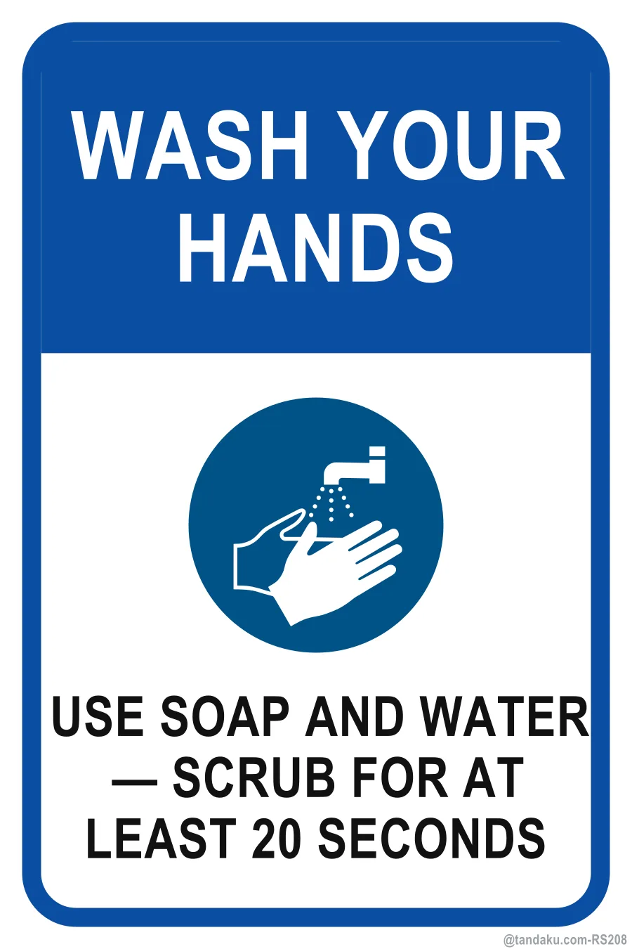 Wash Your Hands — 20 Second Reminder — English