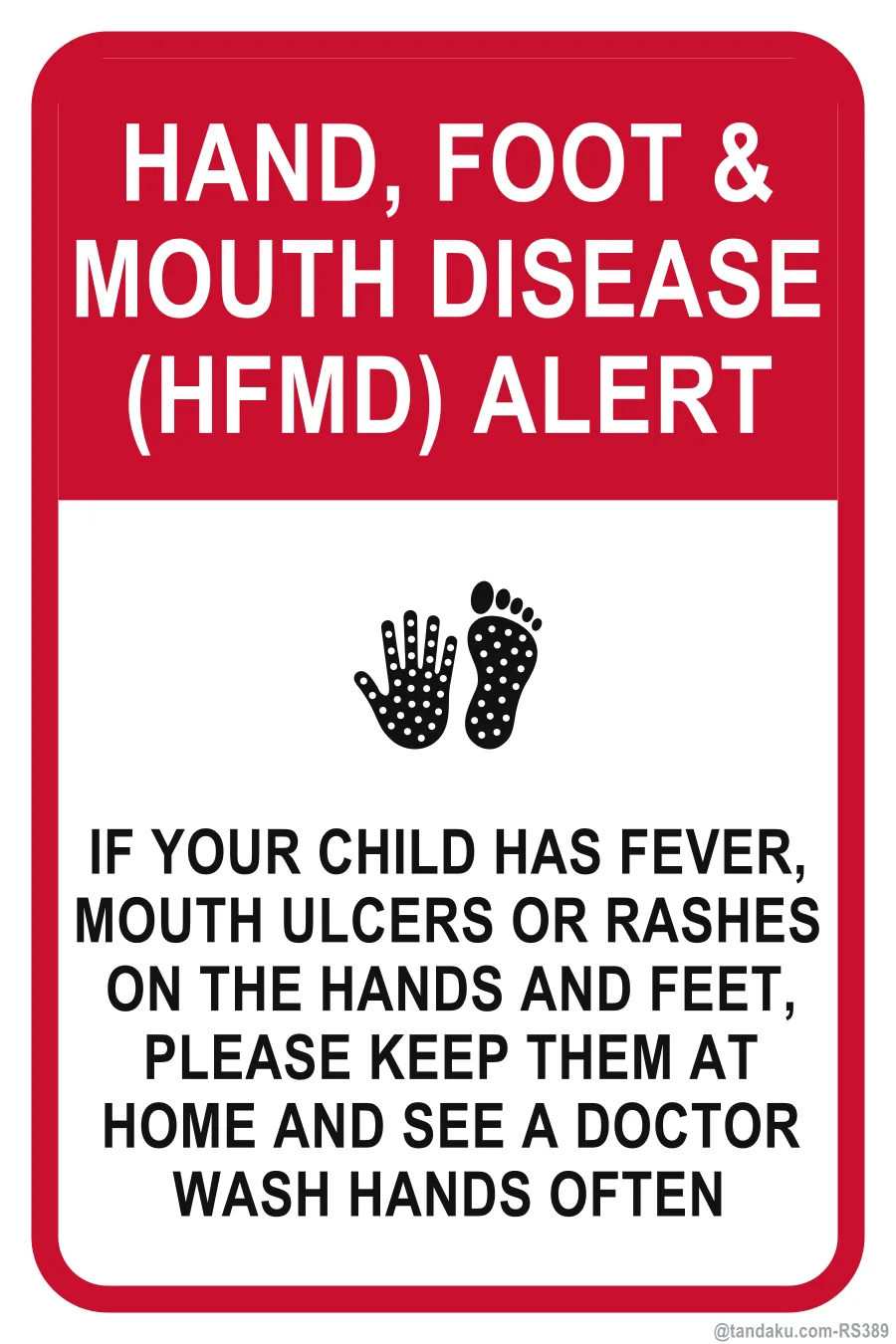 HAND, FOOT & MOUTH DISEASE (HFMD) ALERT — English
