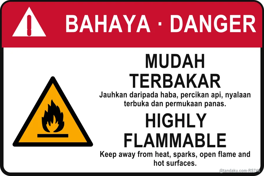 Highly Flammable Label