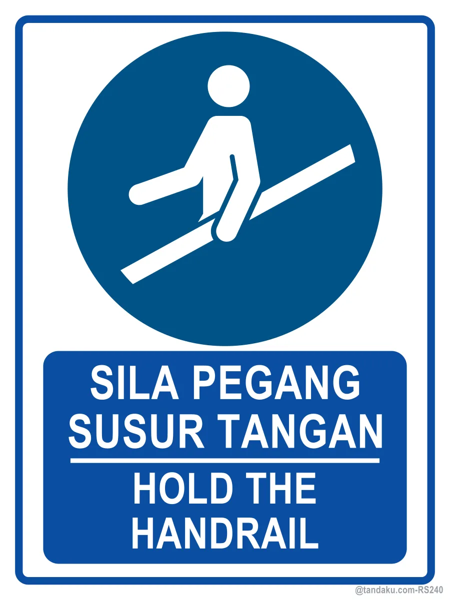 Hold Handrail Stairs