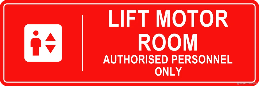 LIFT MOTOR ROOM — English