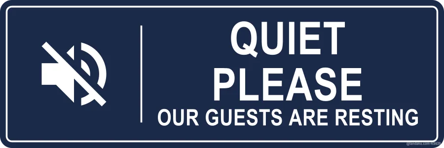 QUIET PLEASE — English