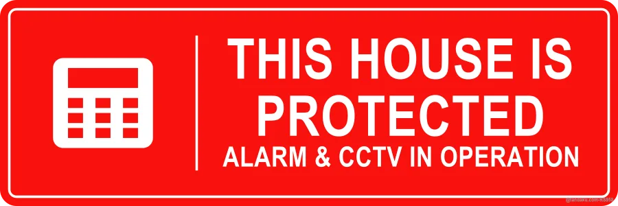 THIS HOUSE IS PROTECTED — English