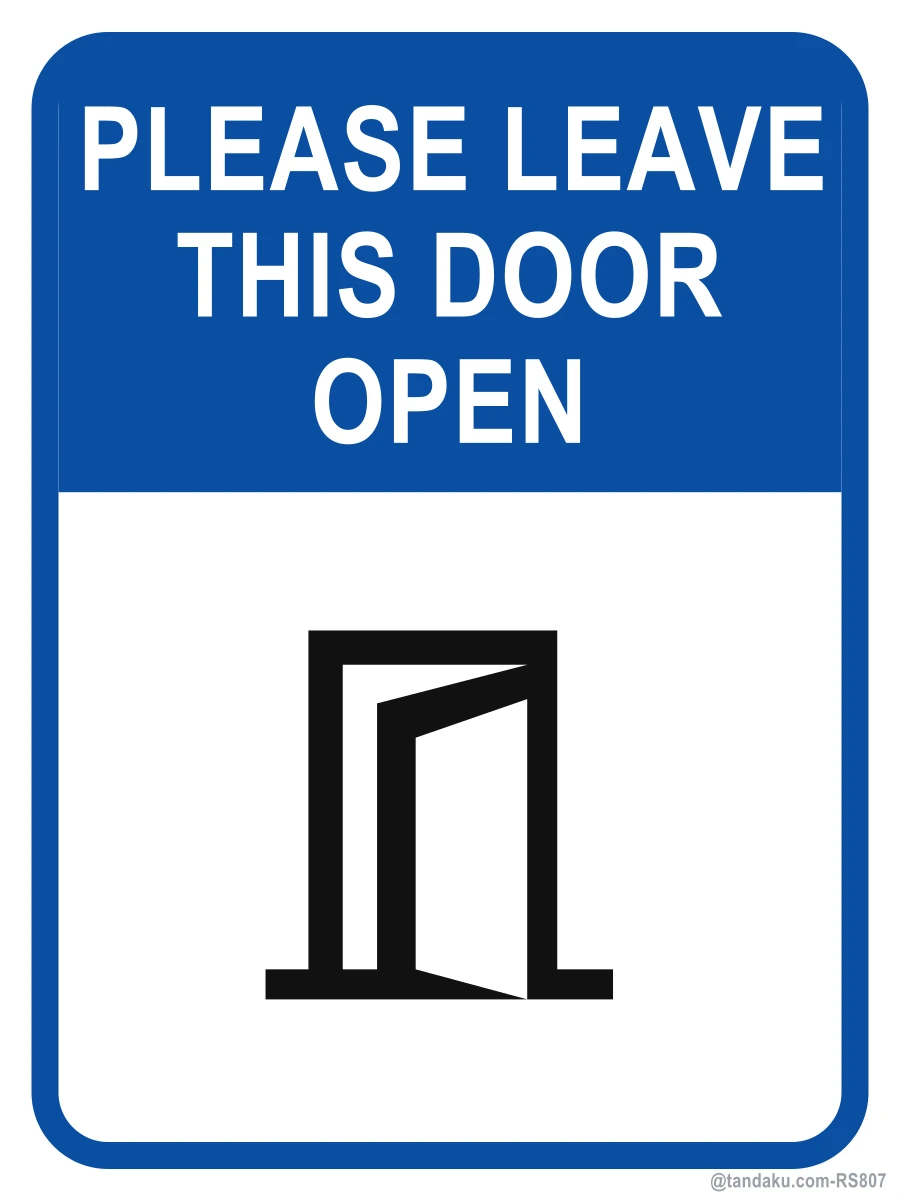 Keep Door Open — English
