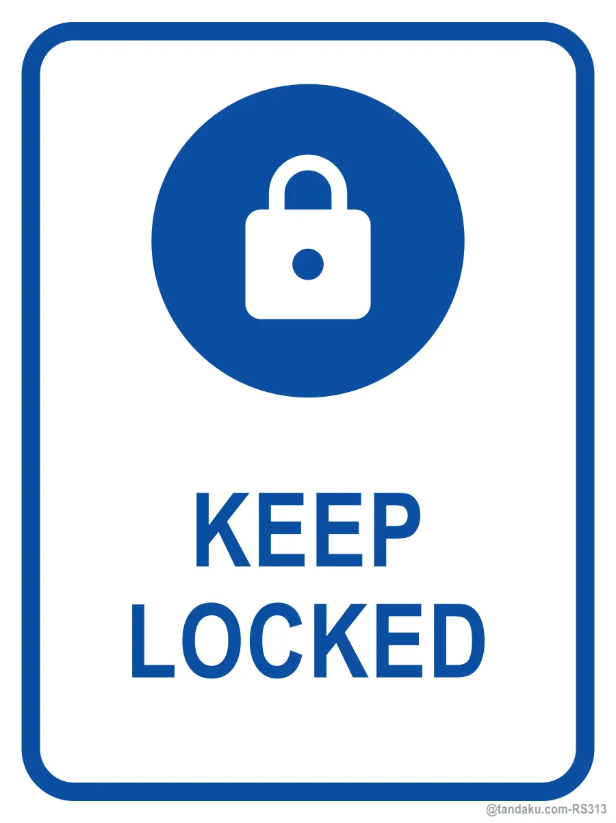 KEEP LOCKED — English