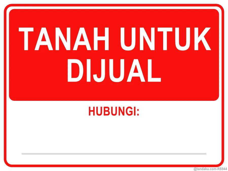 LAND FOR SALE — Bahasa Malaysia