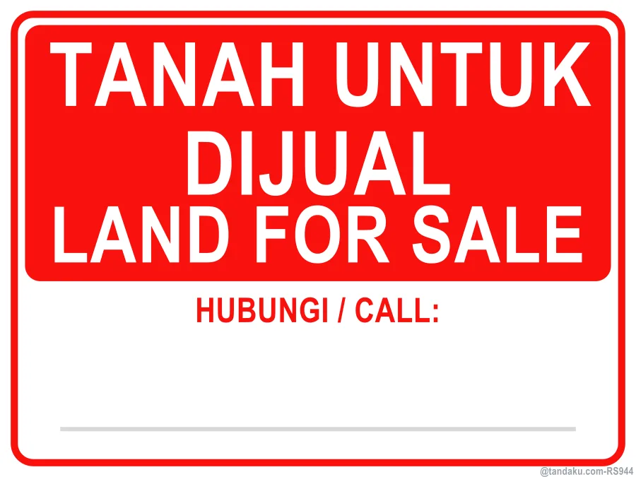 Land For Sale Board