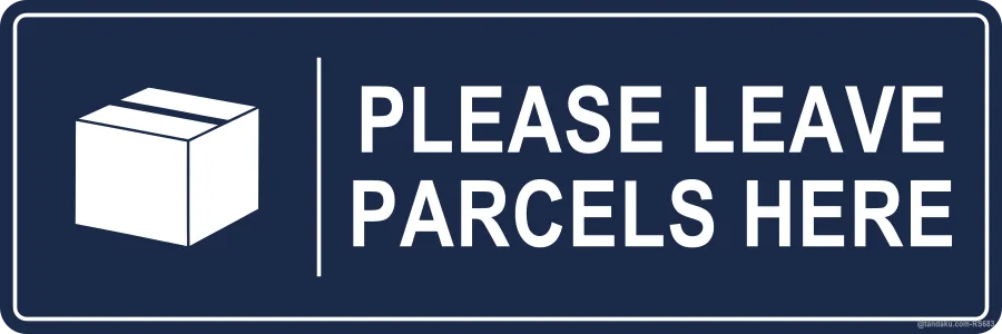 PLEASE LEAVE PARCELS HERE — English
