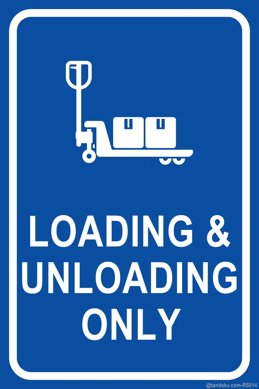 LOADING & UNLOADING ONLY — English
