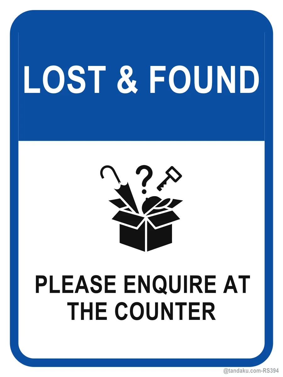 LOST & FOUND — English