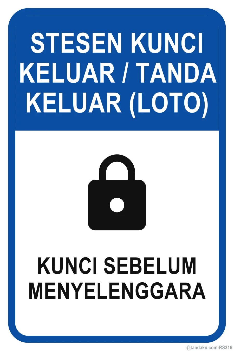 LOCKOUT / TAGOUT STATION — Bahasa Malaysia