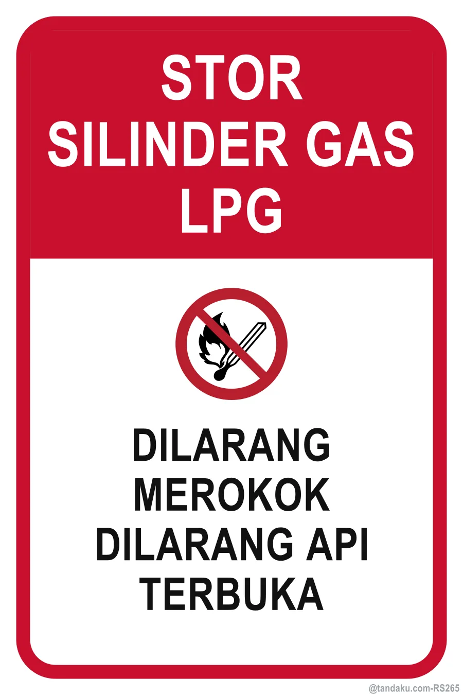 LPG GAS CYLINDER STORAGE — Bahasa Malaysia