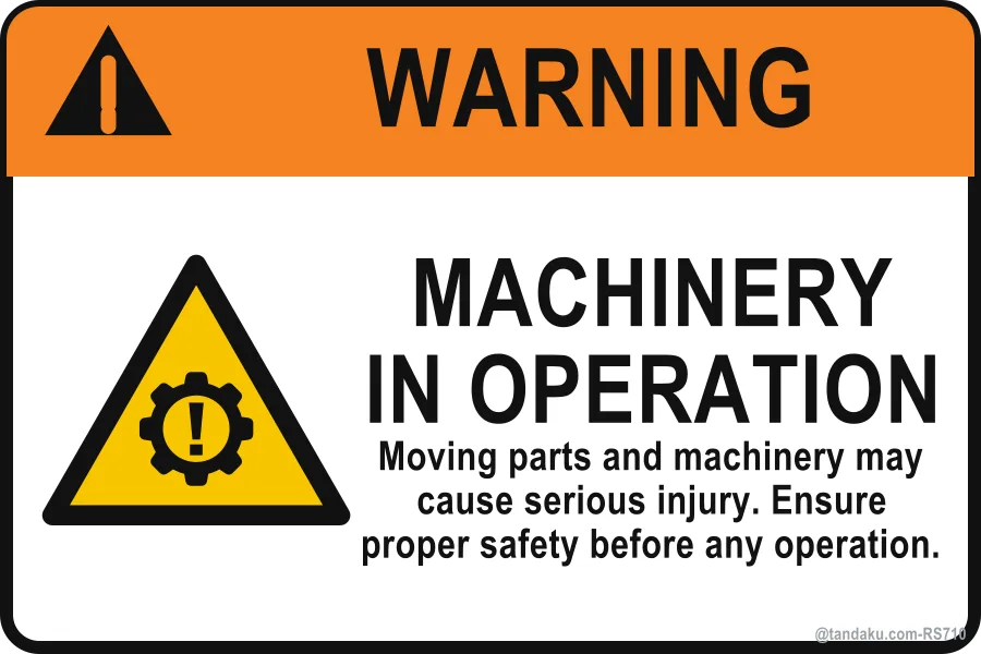 MACHINERY IN OPERATION — English