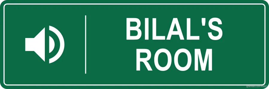 BILAL'S ROOM — English