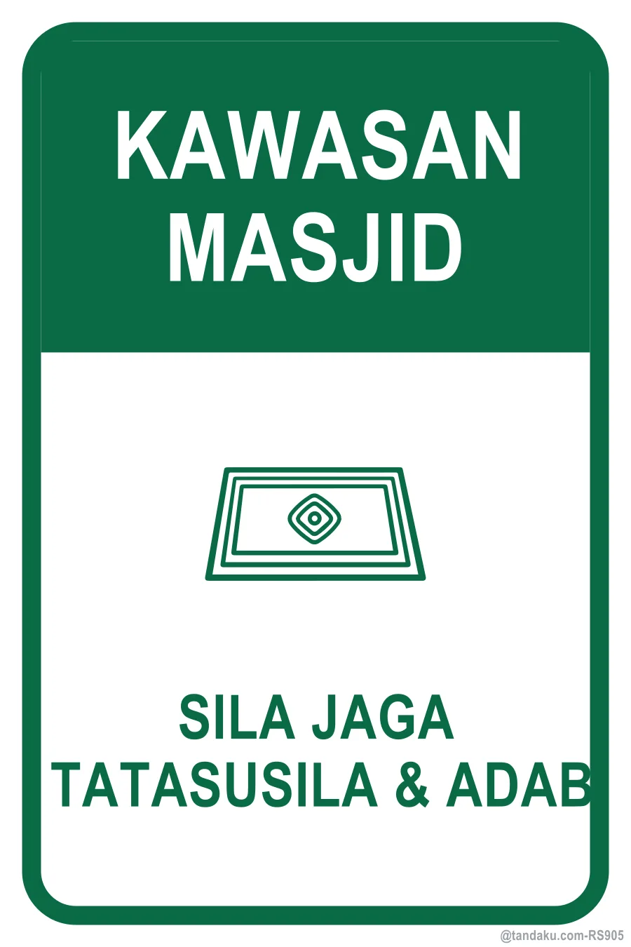 MOSQUE GROUNDS — Bahasa Malaysia