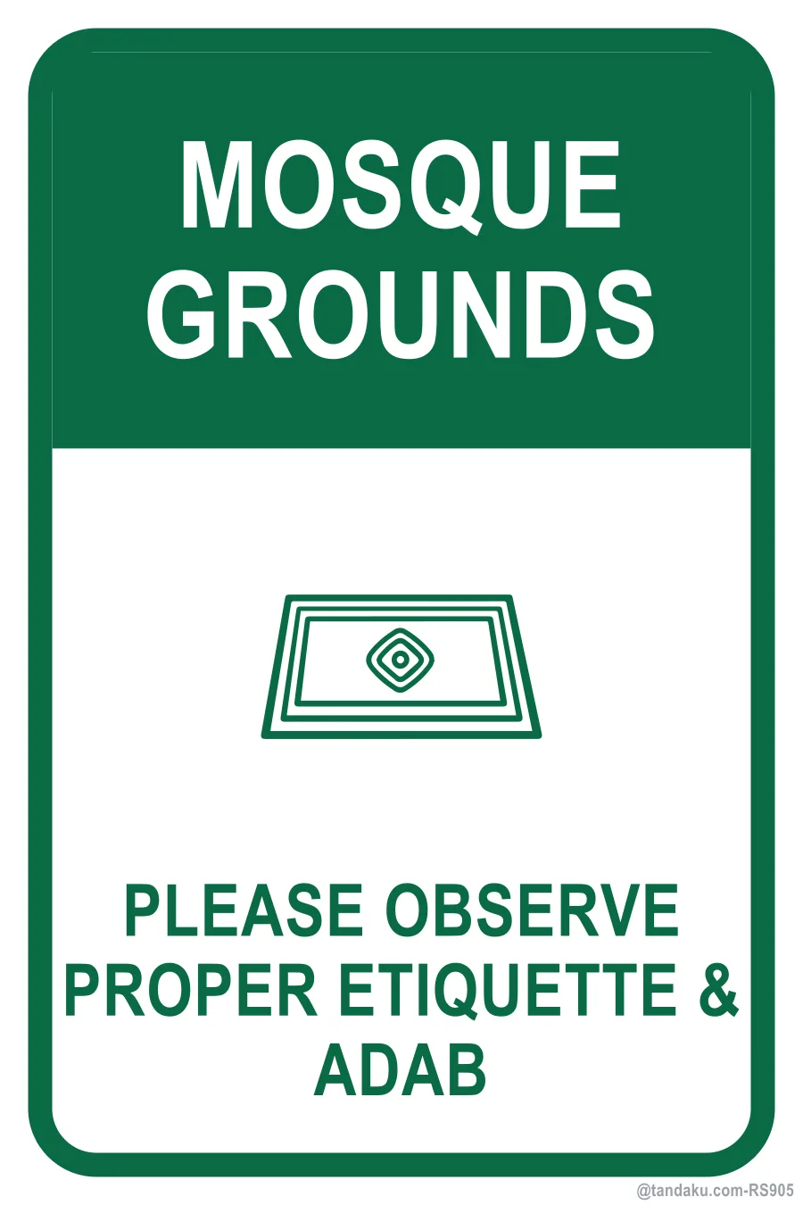 MOSQUE GROUNDS — English
