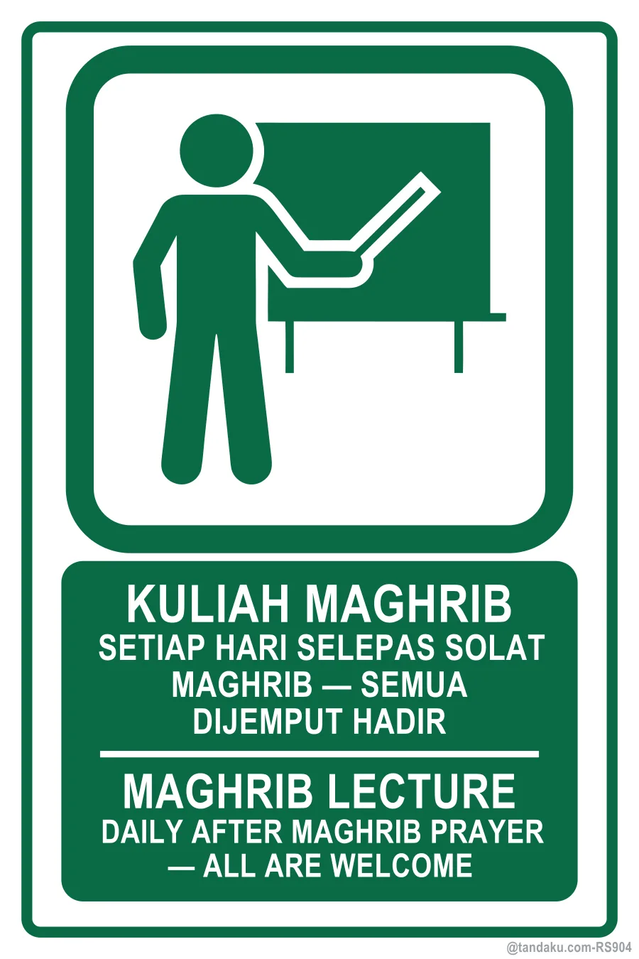Masjid Maghrib Lecture