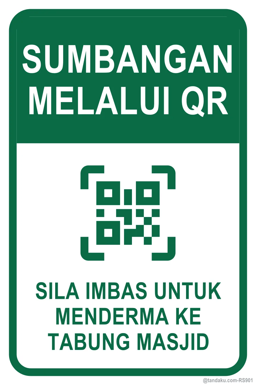 DONATE VIA QR — Bahasa Malaysia