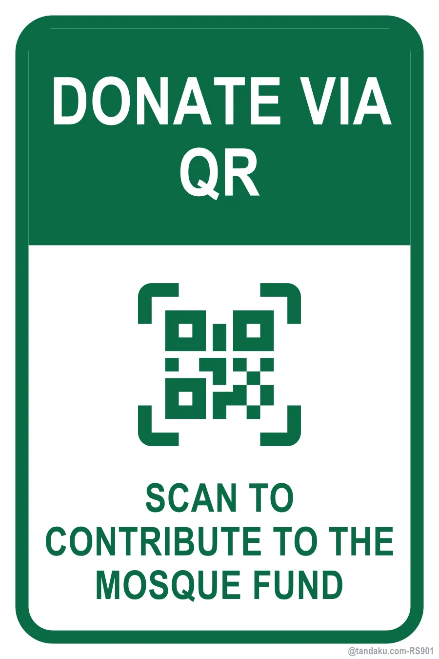DONATE VIA QR — English
