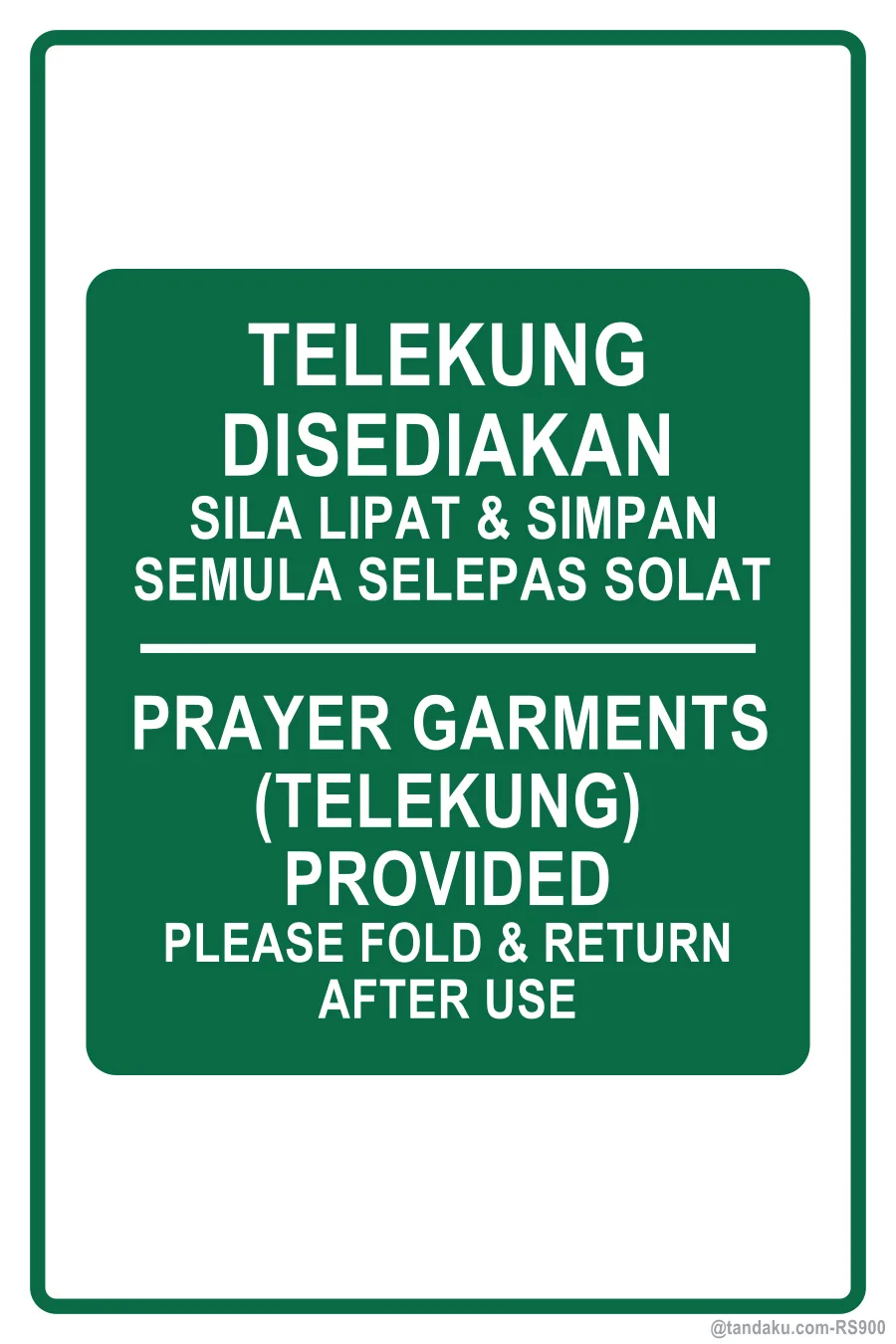 Masjid Telekung Provided