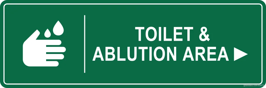 TOILET & ABLUTION AREA ► — English