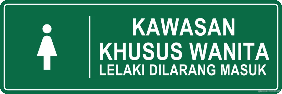 WOMEN ONLY AREA — Bahasa Malaysia