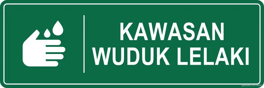ABLUTION AREA (MEN) — Bahasa Malaysia
