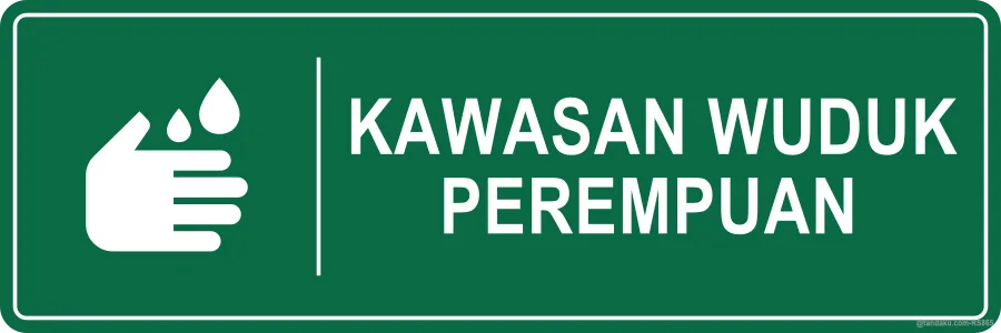 ABLUTION AREA (WOMEN) — Bahasa Malaysia