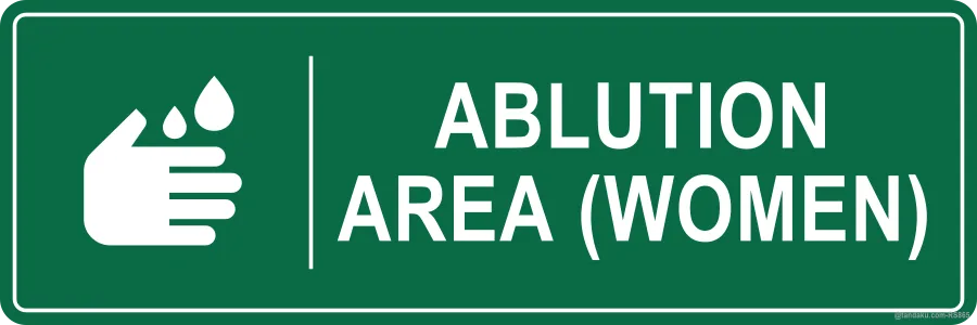 ABLUTION AREA (WOMEN) — English