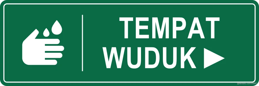 ABLUTION AREA ► — Bahasa Malaysia