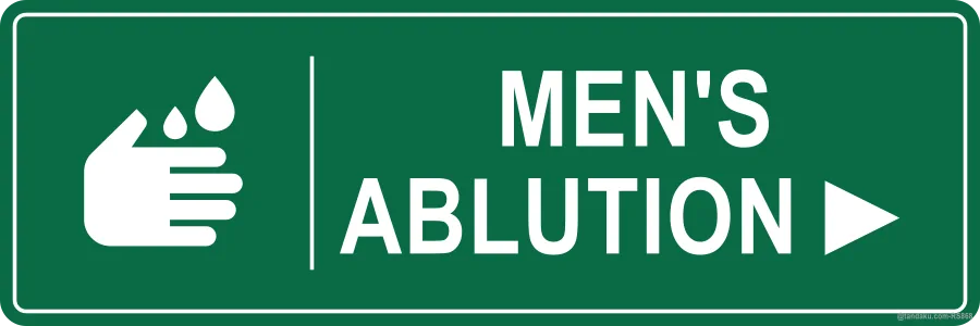 MEN'S ABLUTION ► — English