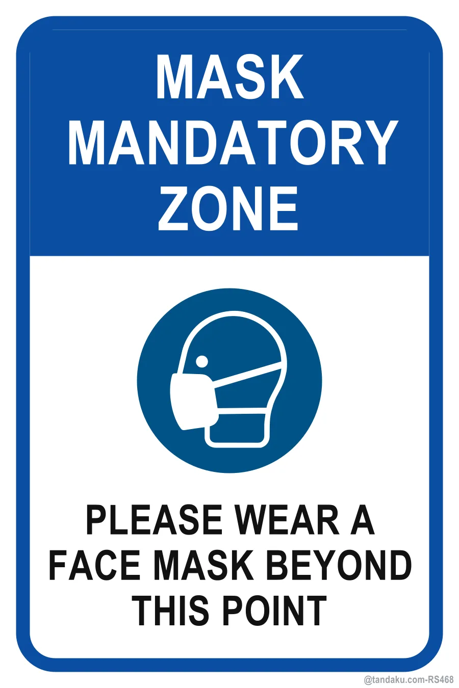 MASK MANDATORY ZONE — English