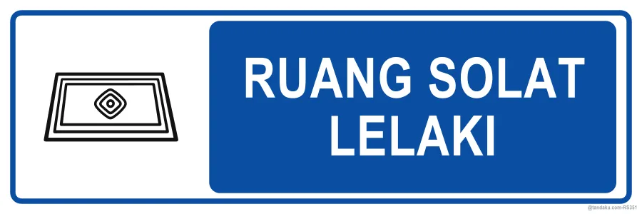 MEN'S PRAYER AREA — Bahasa Malaysia