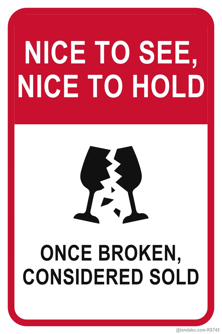 NICE TO SEE, NICE TO HOLD — English